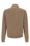 the zegna cardigan features a sophisticated hybrid construction that