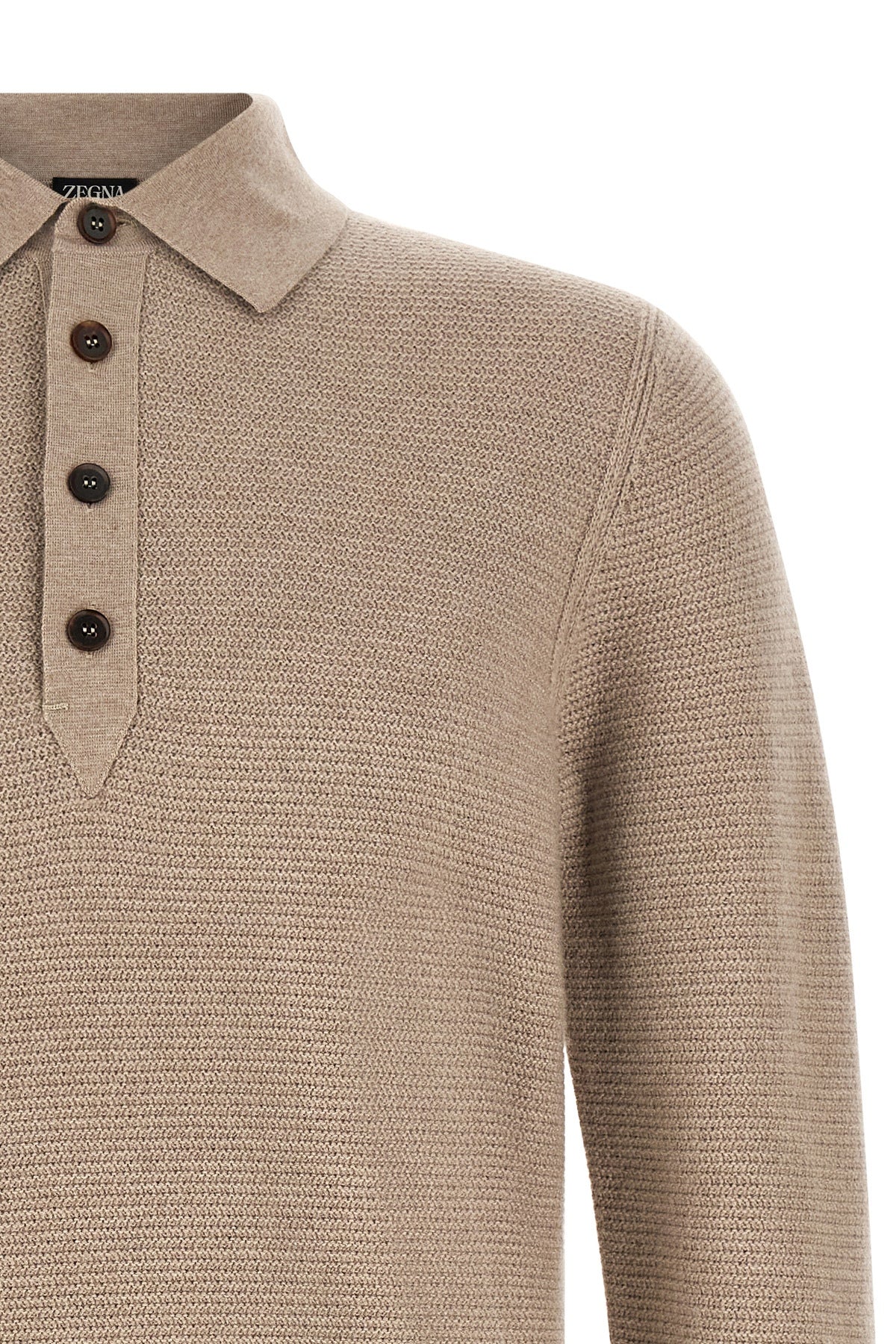 the zegna polo shirt in oasi cashmere