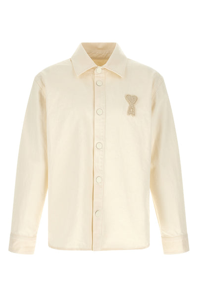 overshirt in heavy cotton denim