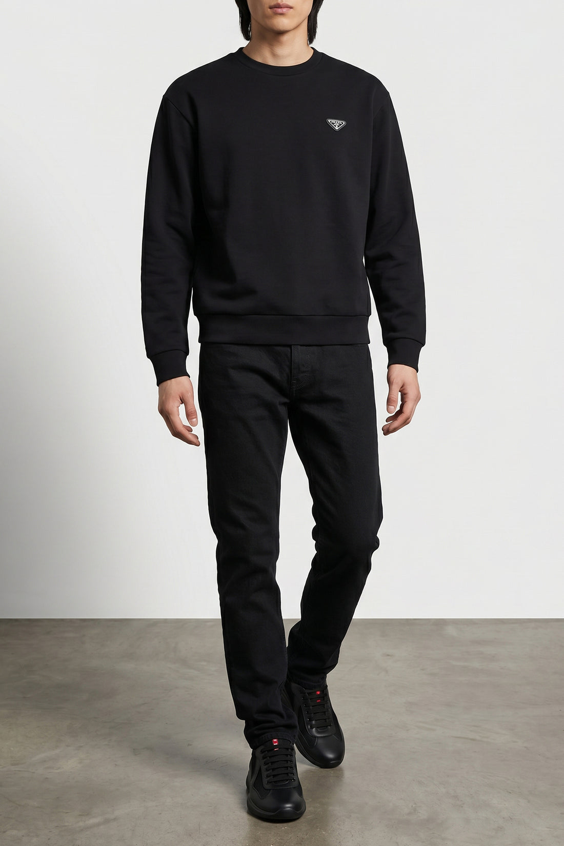 PRADA L tech cotton sweatshirt