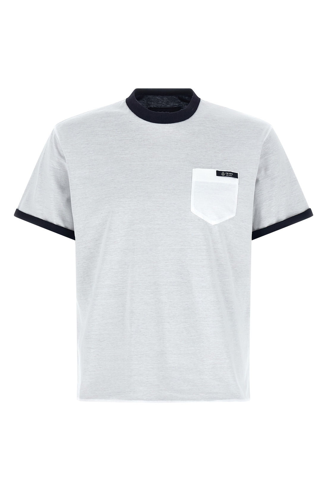 PRADA L reversible cotton jersey crew neck t-shirt