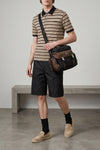 striped cotton polo shirt