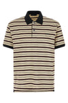 striped cotton polo shirt