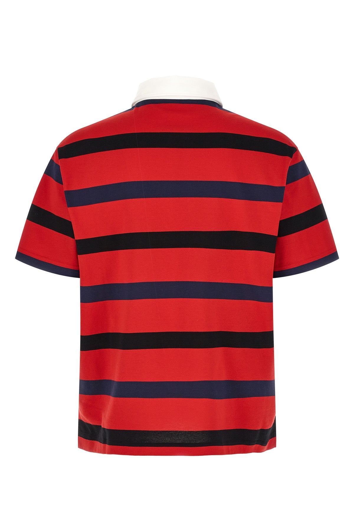 striped cotton polo shirt