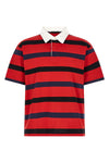 striped cotton polo shirt