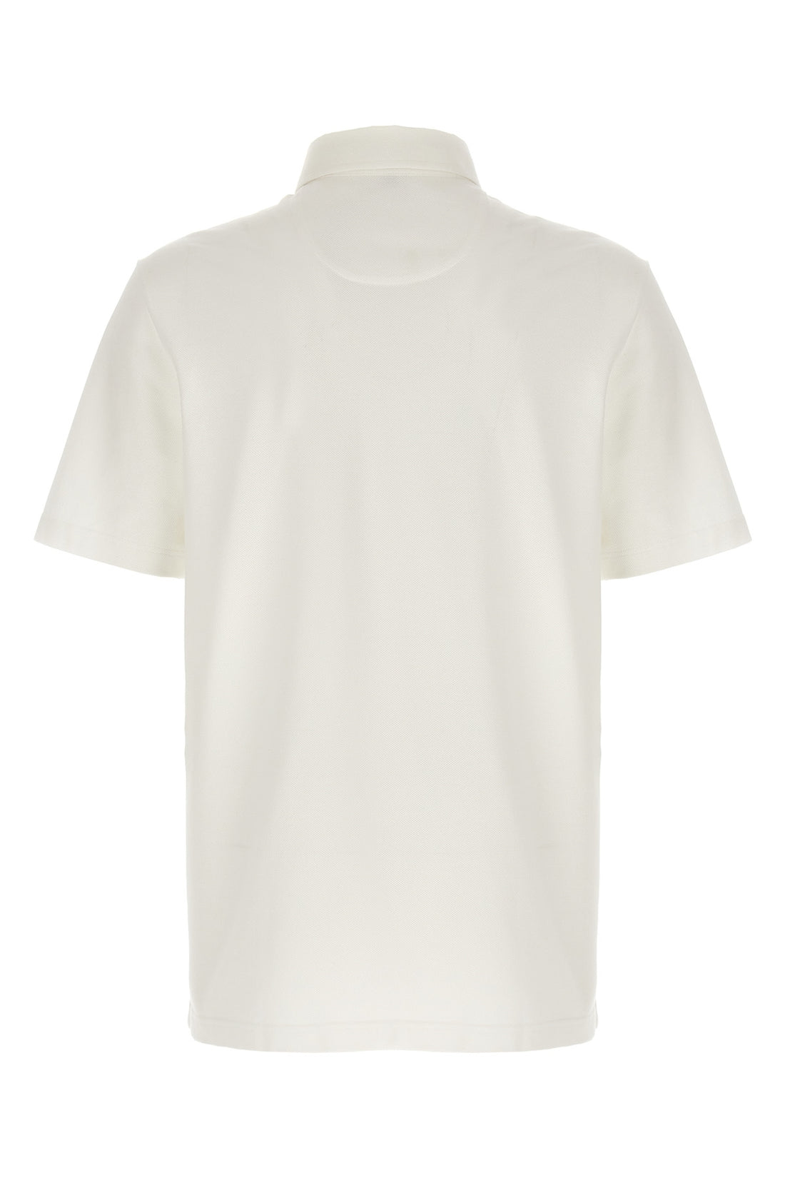 BRIONI XXL piqué cotton polo shirt