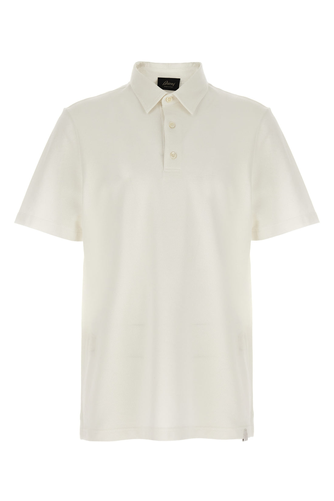 BRIONI XXL piqué cotton polo shirt