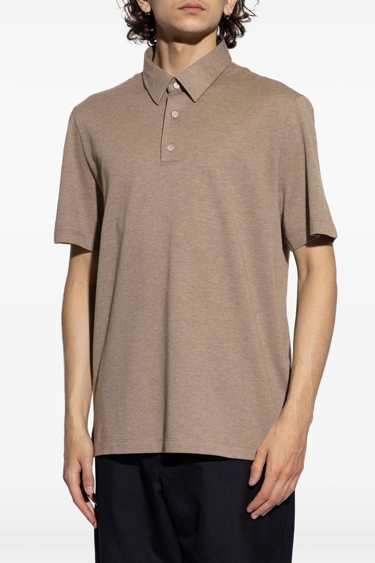 cotton piqué polo shirt
