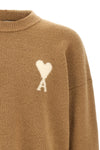 the ami paris crew neck sweater in a fine alpaca and wool blend