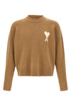 the ami paris crew neck sweater in a fine alpaca and wool blend