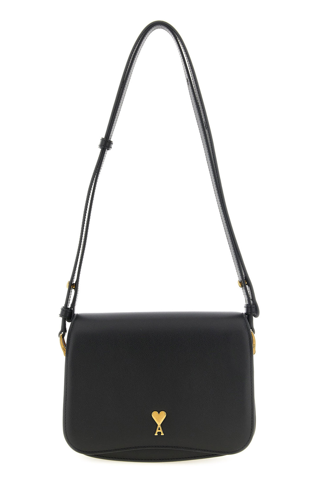 AMI PARIS OS the ami paris paris paris crossbody bag is made of fine smooth calf leather