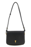 the ami paris paris paris crossbody bag is made of fine smooth calf leather