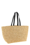 braided raffia shopping bag
