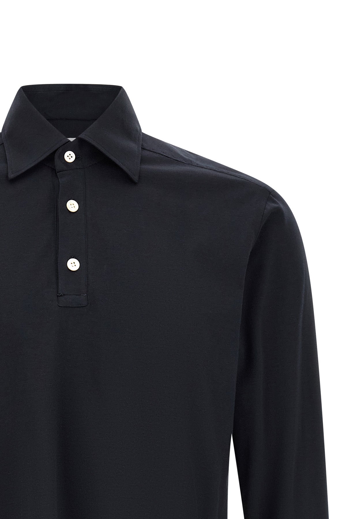 positano cotton knit polo shirt