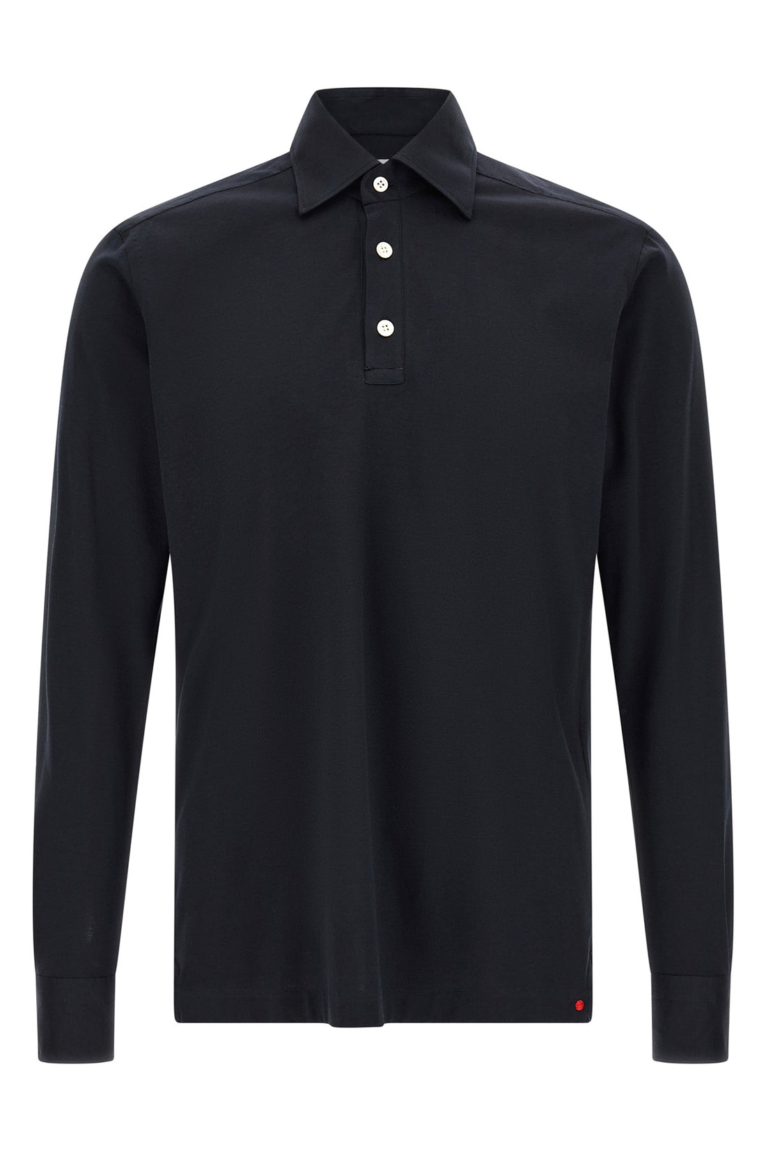 KITON XL positano cotton knit polo shirt