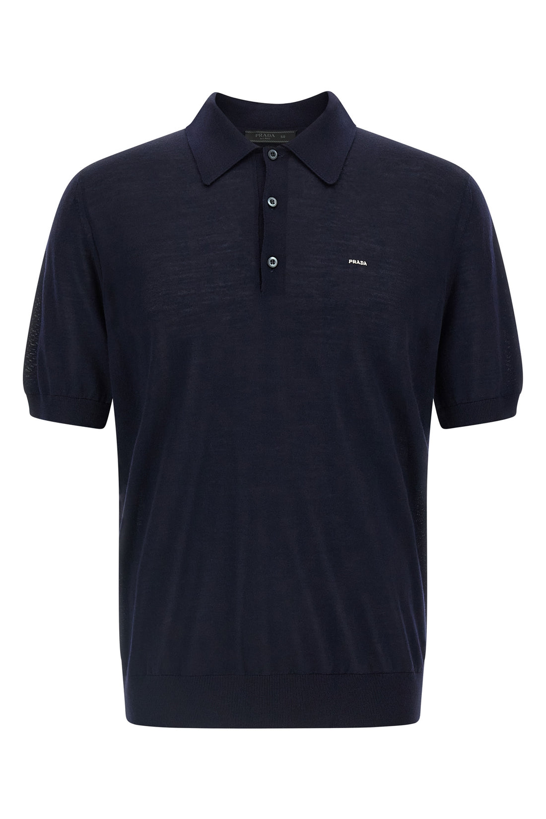 PRADA 50 light virgin wool polo shirt