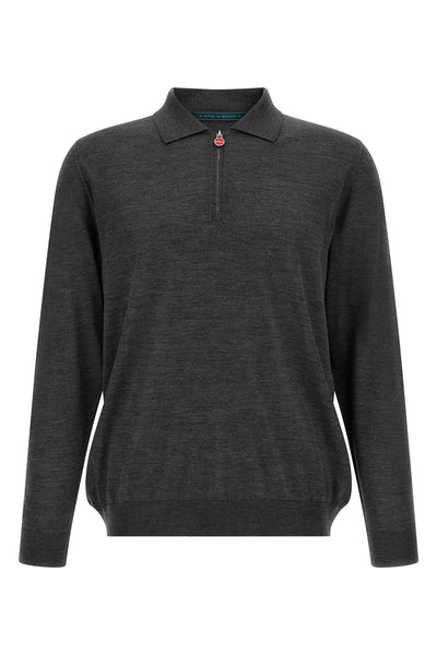 the kiton long-sleeved polo shirt