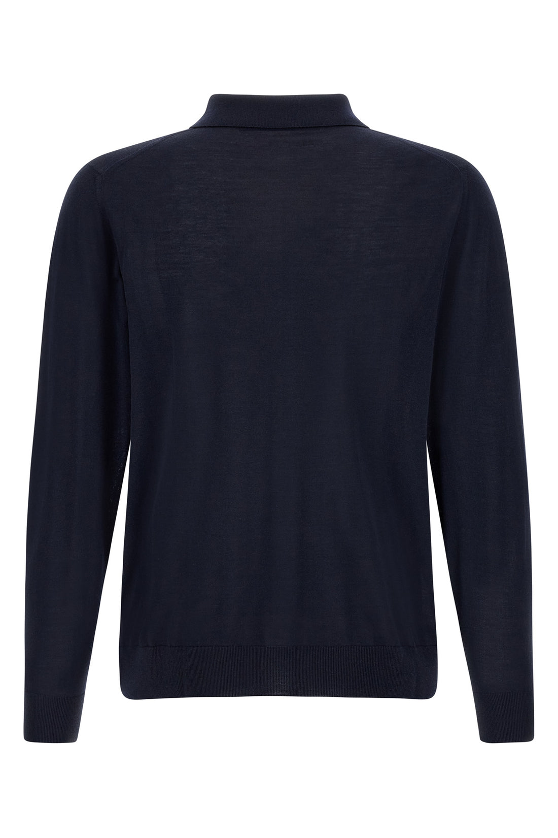 KITON XXL the kiton long-sleeved polo shirt in fine 14 micron wool