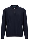 the kiton long-sleeved polo shirt in fine 14 micron wool