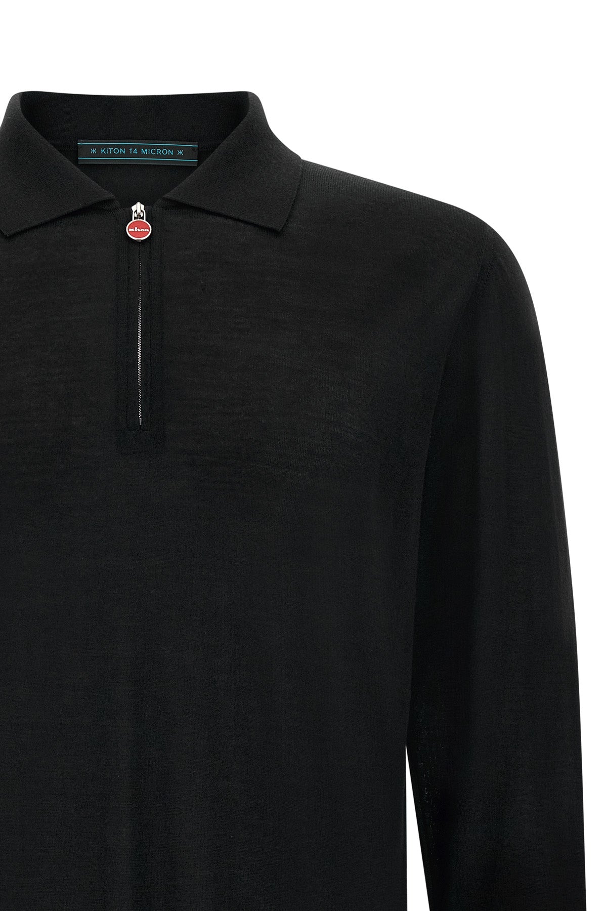 the kiton long-sleeved polo shirt
