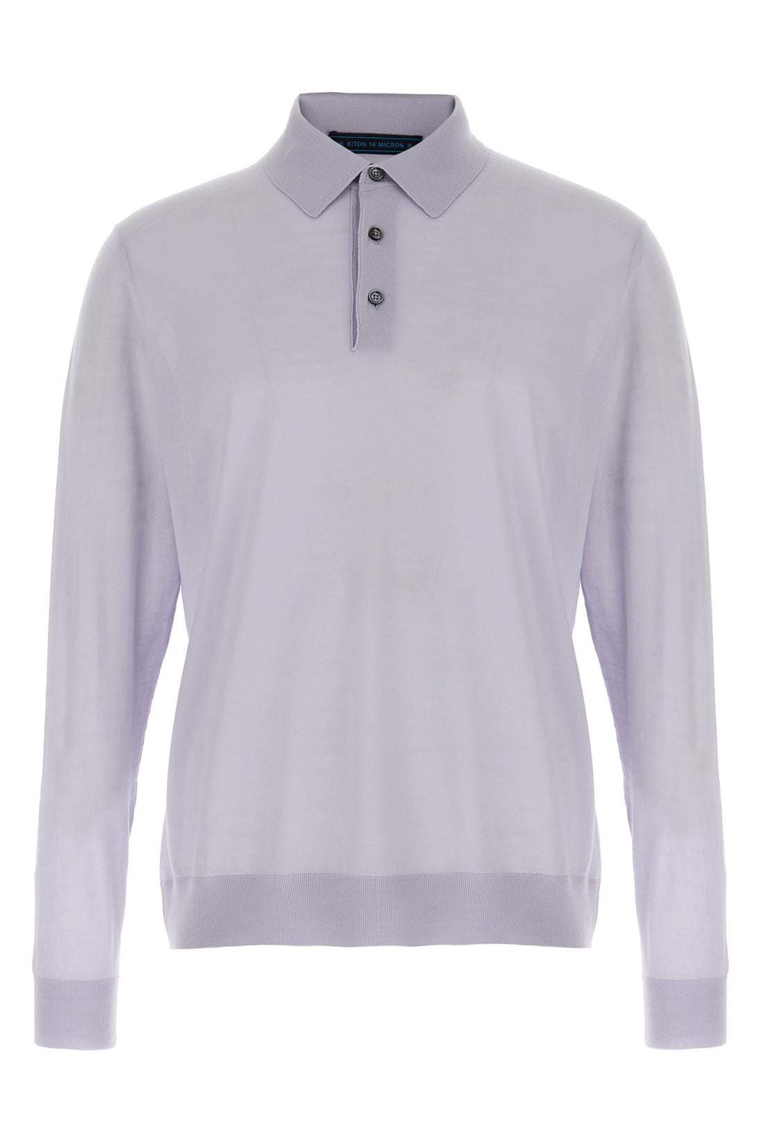 KITON XXL ciro polo shirt in 14 micron fineness stretch wool