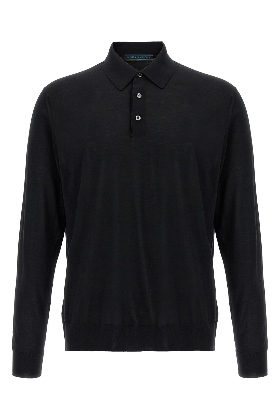 KITON XXXL ciro polo shirt in 14 micron fineness stretch wool