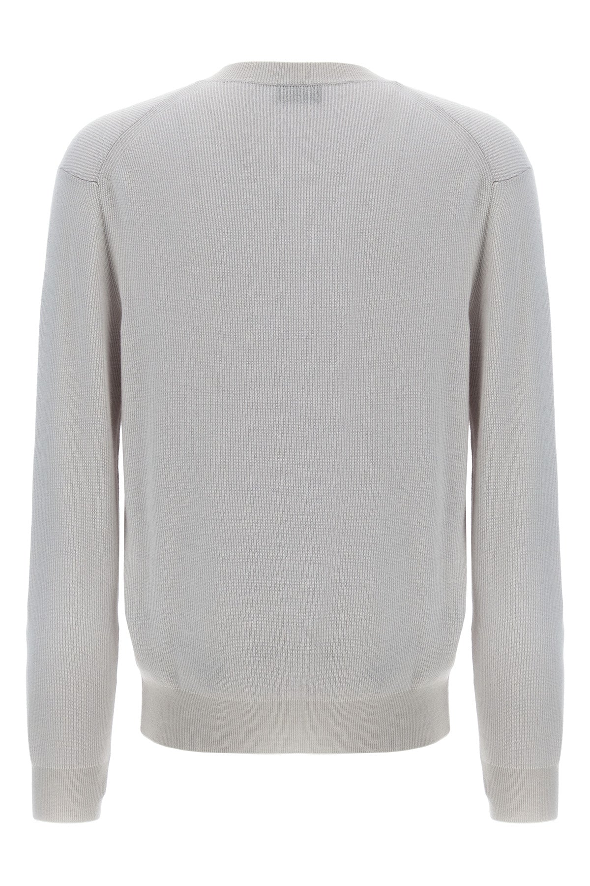 ribbed cashmere and wool sweater