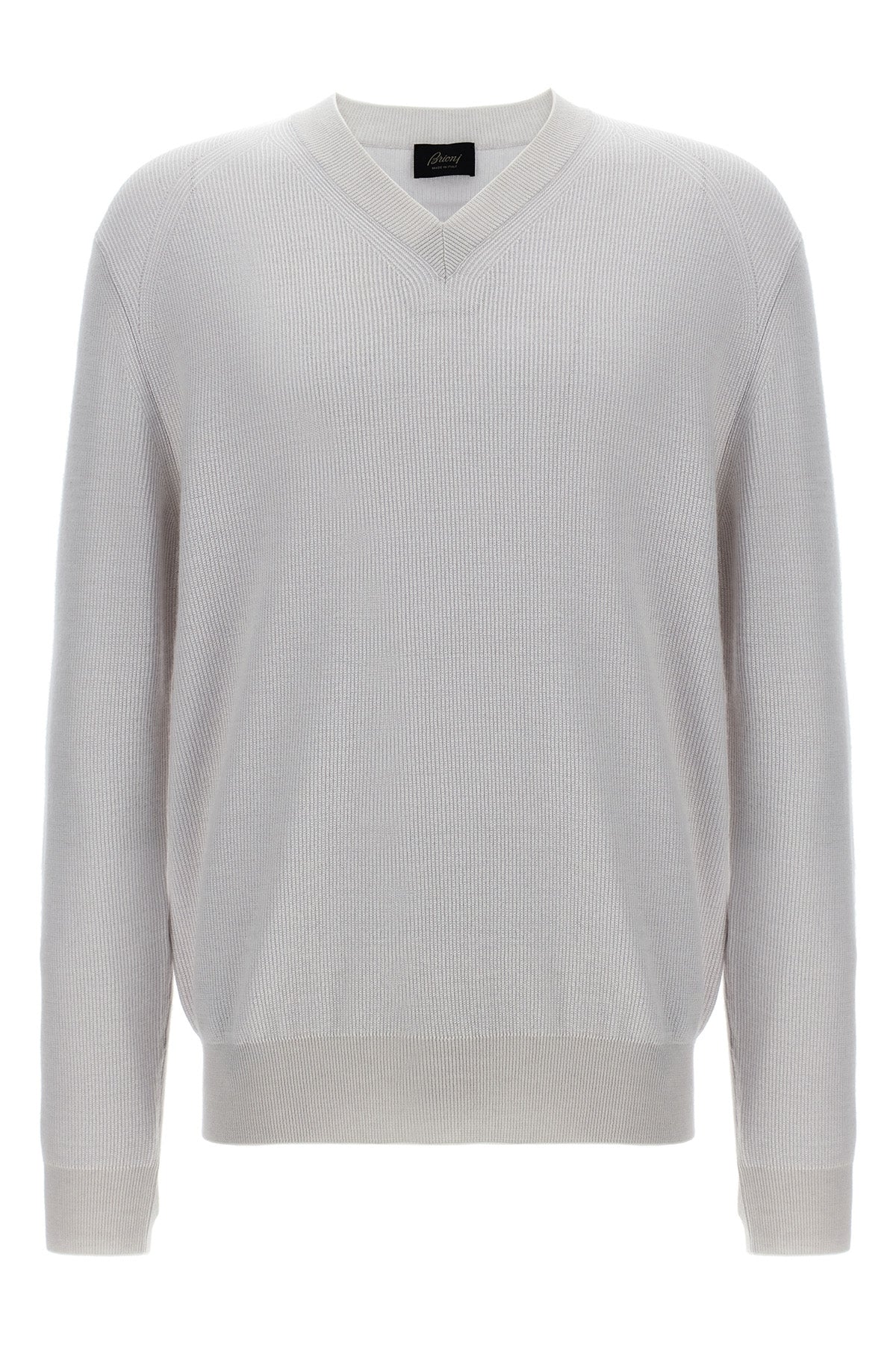 ribbed cashmere and wool sweater