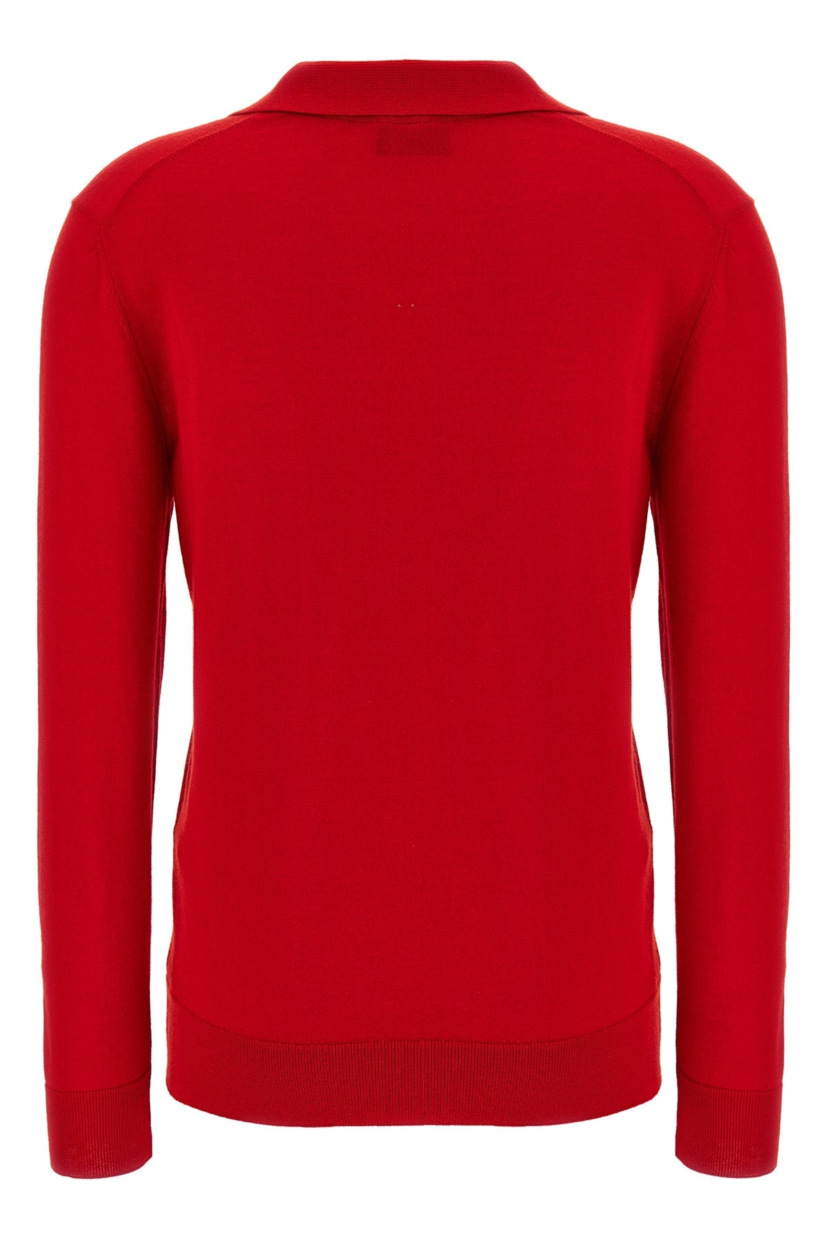 polo shirt in cashmere and silk blend
