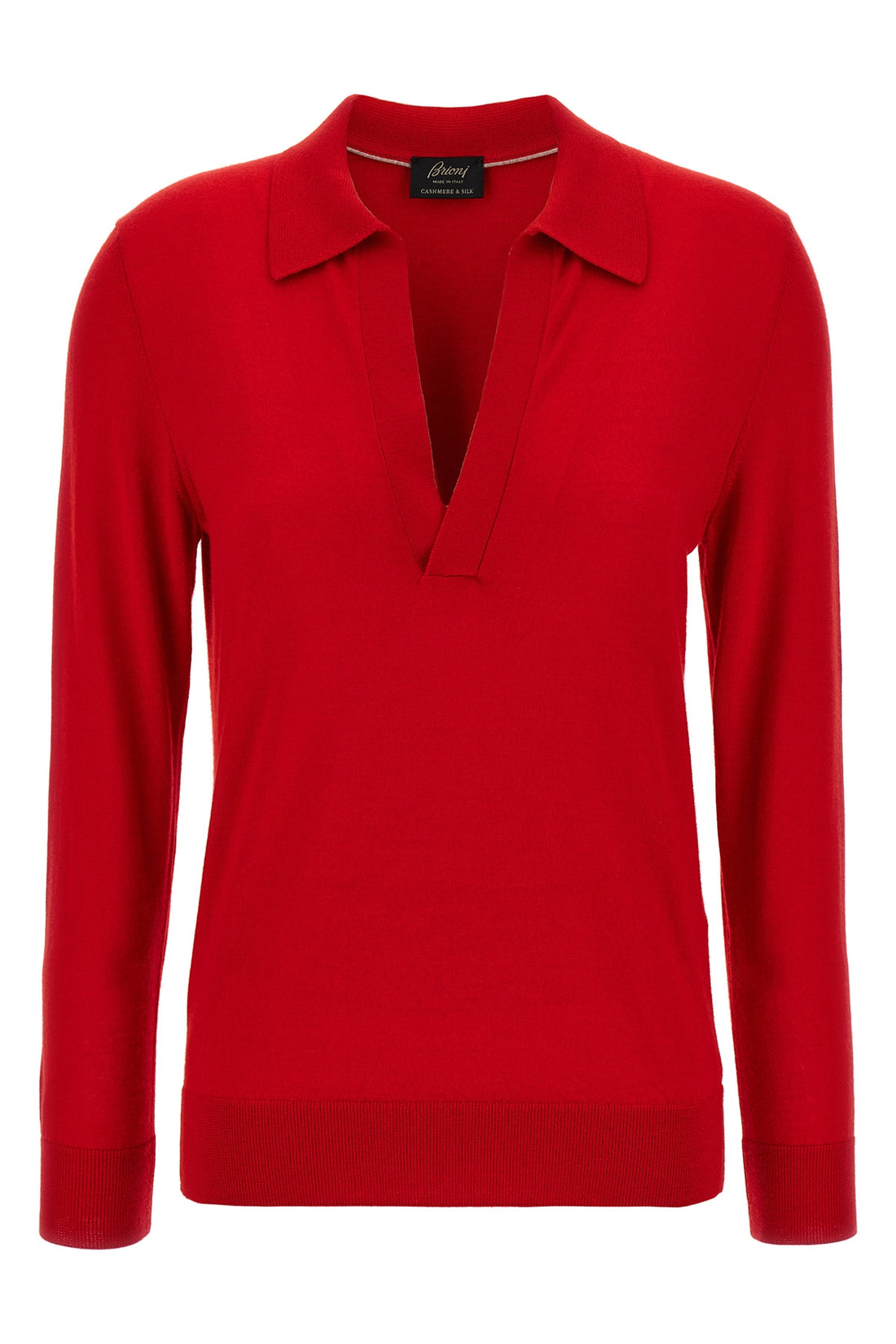 BRIONI 38 polo shirt in cashmere and silk blend