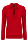polo shirt in cashmere and silk blend