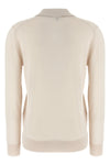 polo shirt in cashmere and silk blend
