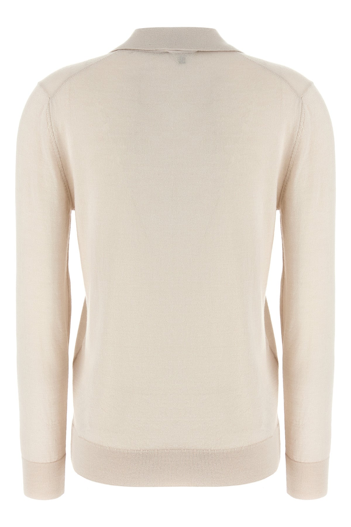 polo shirt in cashmere and silk blend