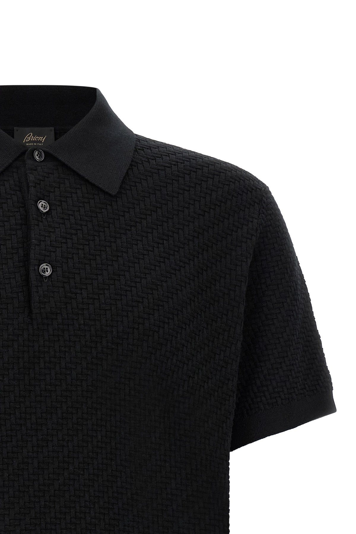 the brioni short-sleeved polo shirt