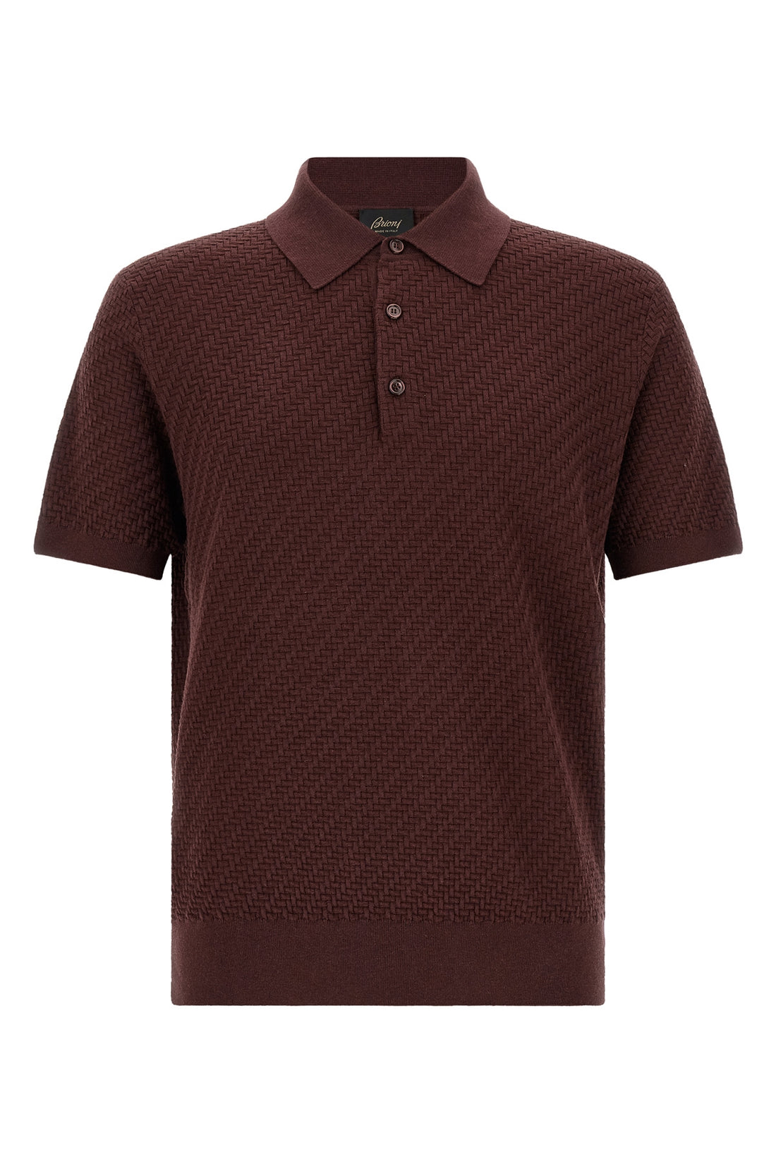 BRIONI 48 the brioni short-sleeved polo shirt