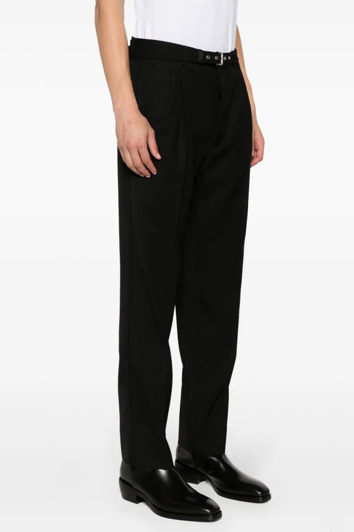 tailored wool trousers