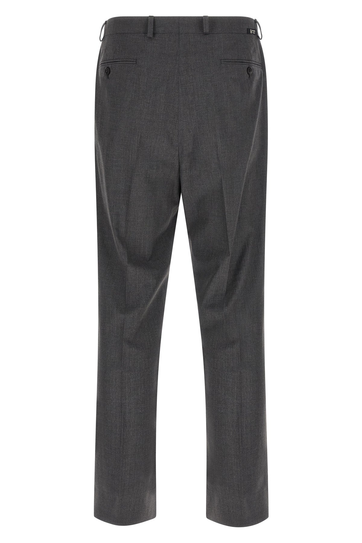tailored pants in virgin wool and cotton blend