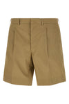 bermuda shorts in cotton poplin