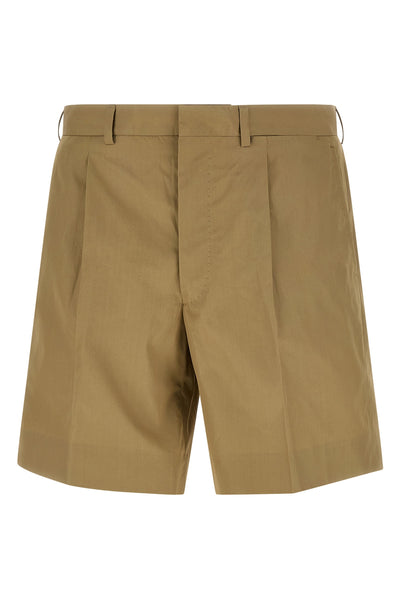 bermuda shorts in cotton poplin