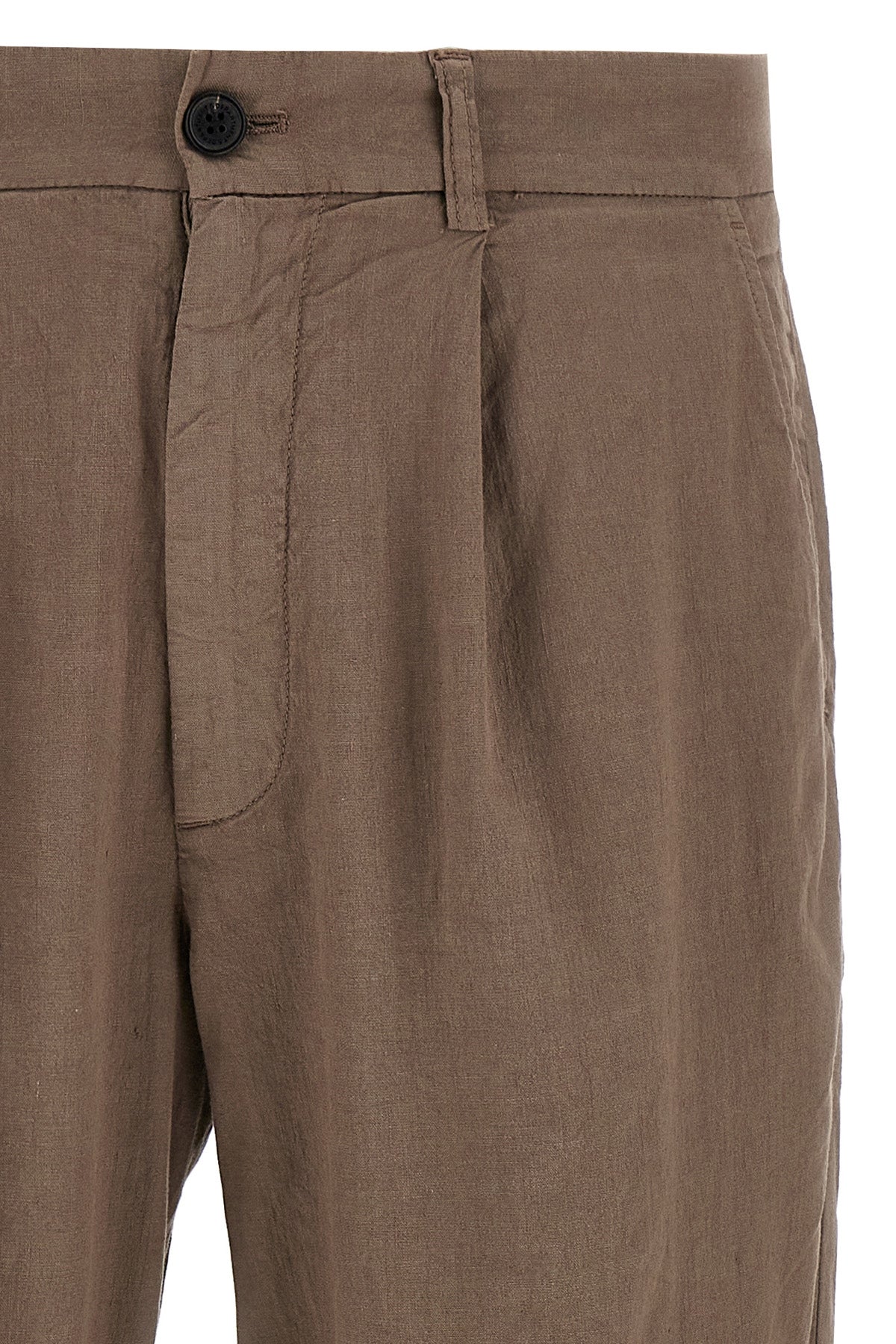 gin pants in linen and cotton blend