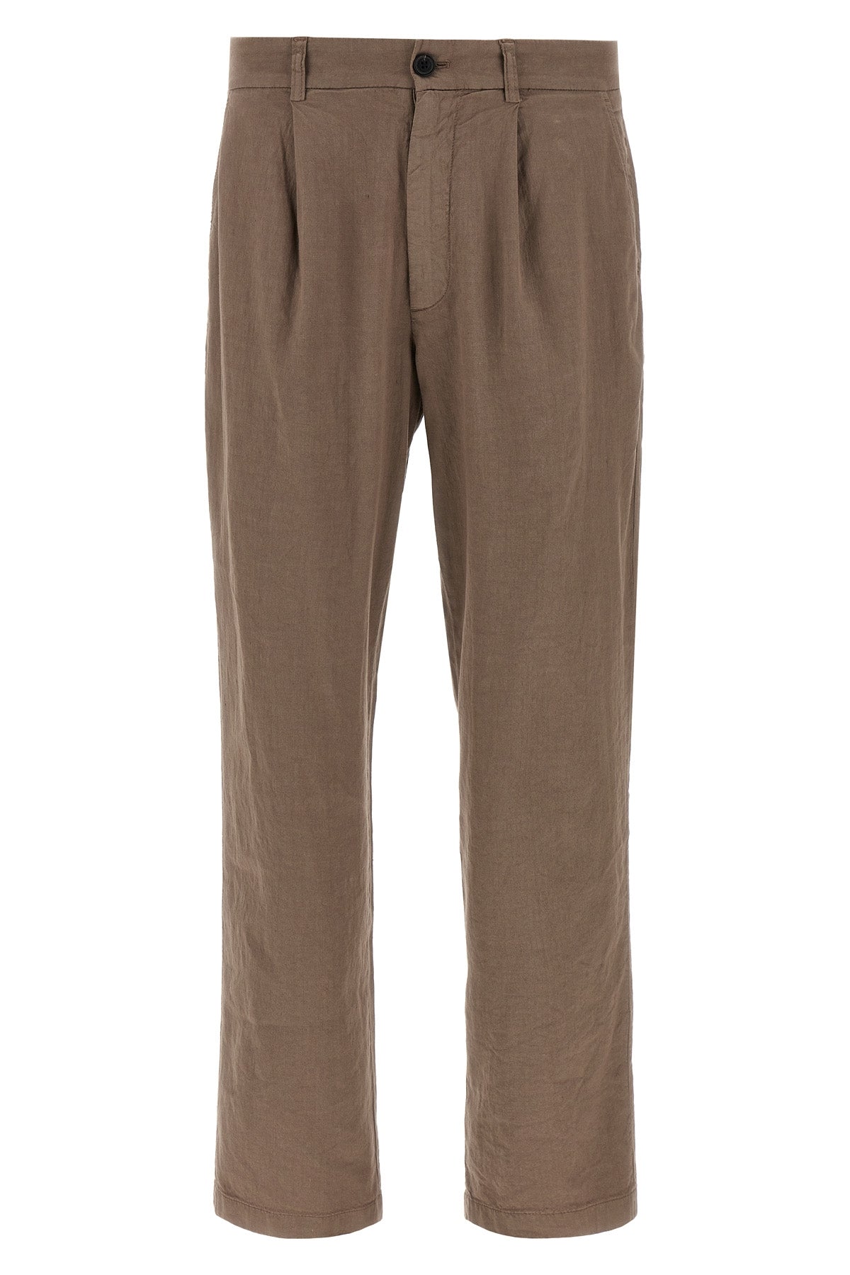 gin pants in linen and cotton blend