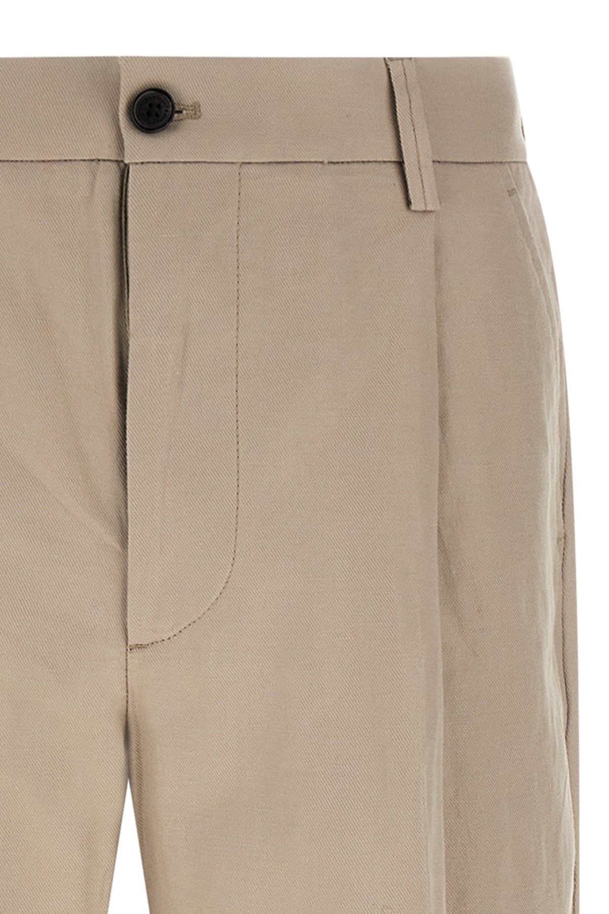 gin cotton and linen blend sain pants