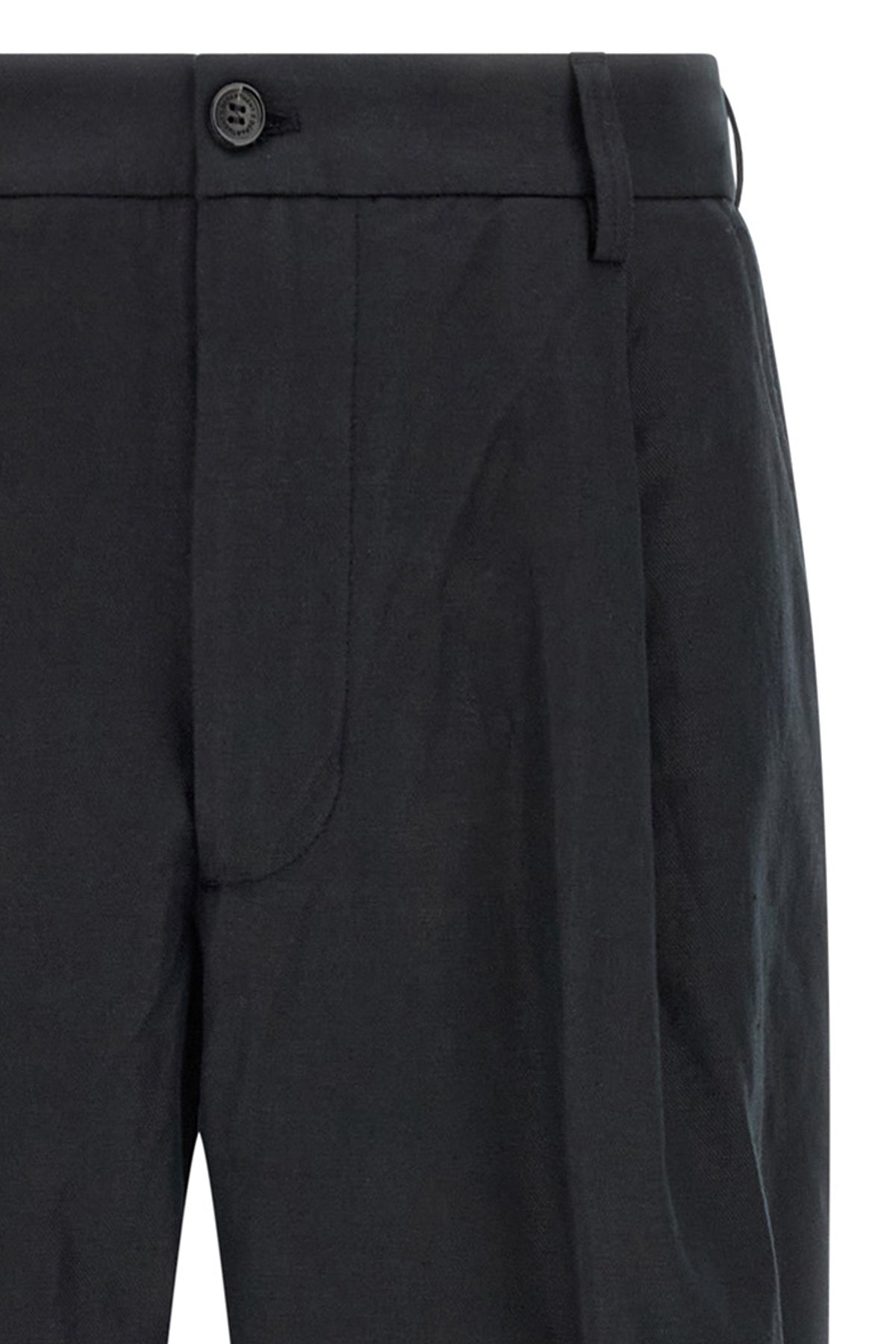 gin slightly stretch linen and cotton blend pants