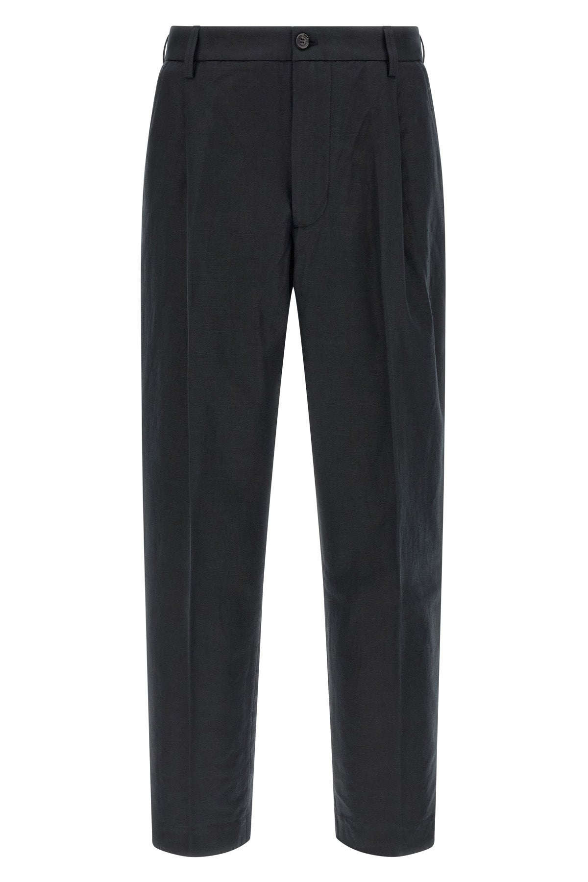 gin slightly stretch linen and cotton blend pants