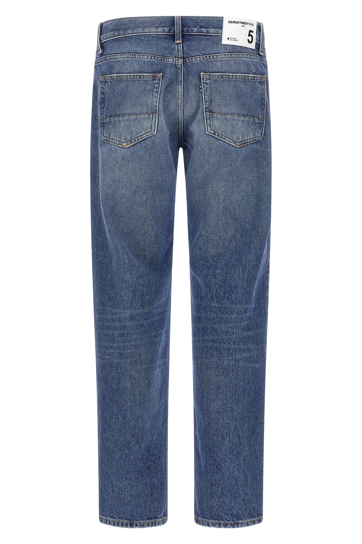 keith used-effect stonewashed cotton denim jeans