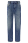 keith used-effect stonewashed cotton denim jeans