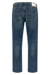 bowl stone-washed 13 1/4 oz non-stretch cotton denim jeans