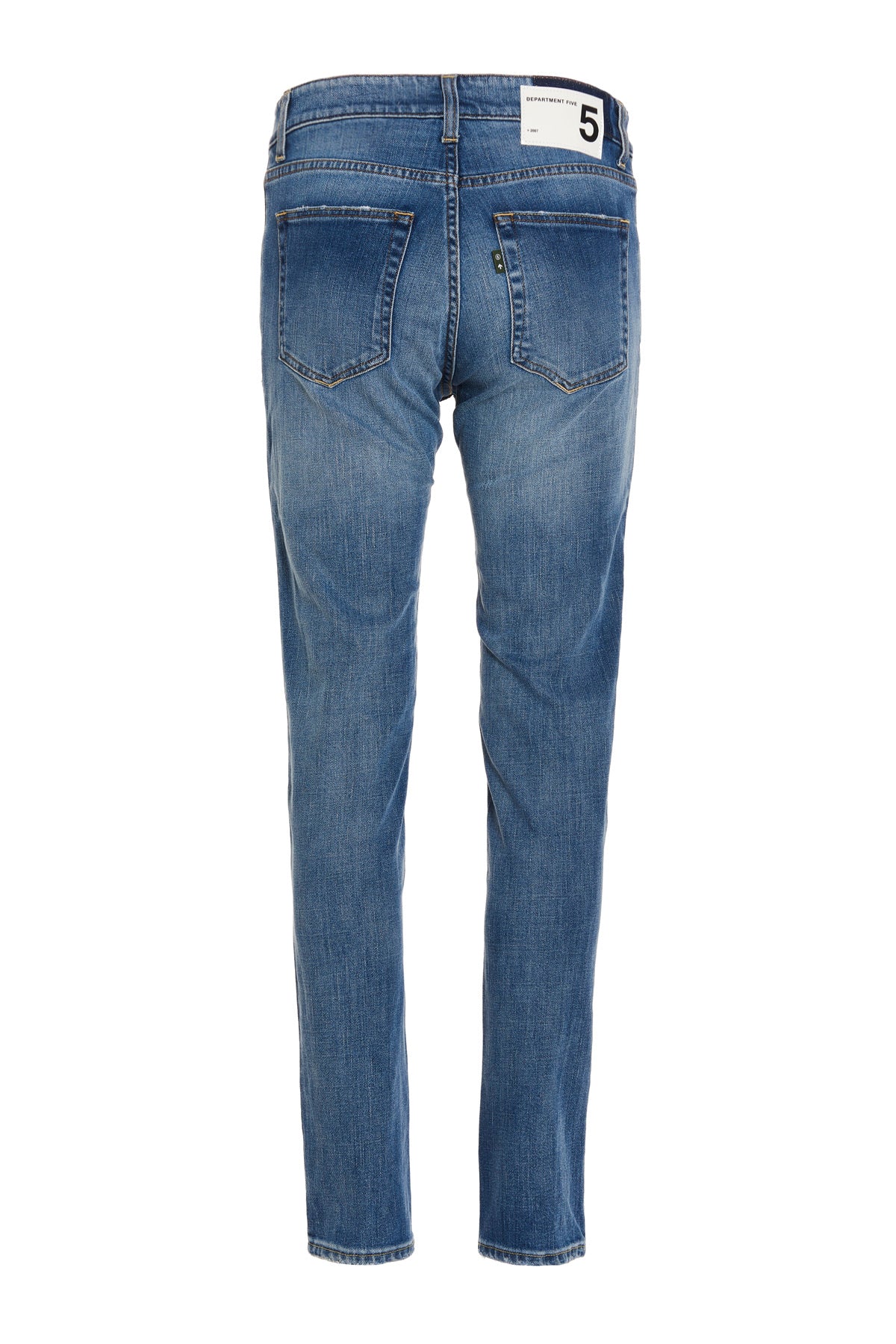 department 5 skeith white stretch cotton denim jeans