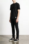 drake jeans in garment-dyed cotton denim