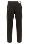 musso cropped bull jeans in used-effect garment-dyed cotton